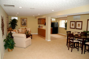 Nicely decorated full finished basement