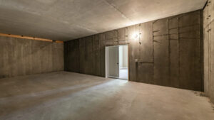 Interior of a basement